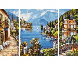 Schipper 609260760 Paint By Number Kit St Magdalena In South Tyrol 3 Pieces  NEW