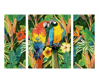 Trouvez Perroquets des tropiques - peinture par numéros en ligne