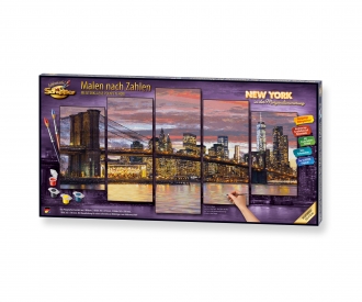New York at dawn - painting by numbers