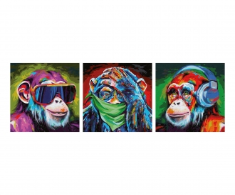 Die 3 Affen Malen nach Zahlen online kaufen | Schipper