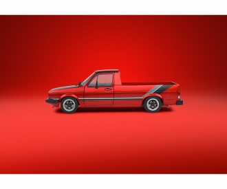 1:18 VW Caddy MK1 red CUSTOM