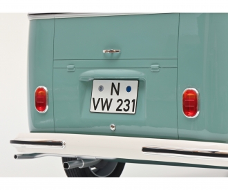 VW T1b Samba turquoise/bluegrey 1:8