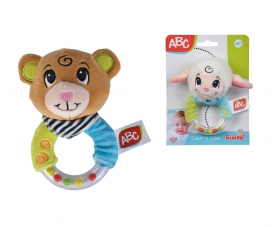 ABC Plush Ring Rattle, 2-ass.