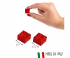Blox - 100 4er Bausteine rot - kompatibel mit bekannten Spielsteinen