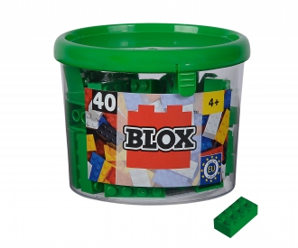 Buy Blox 40 green 8 pin Bricks in Box online Simba Toys