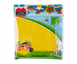 Blox 4x Bauplatte je 25x25cm - kompatibel mit bekannten Spielsteinen