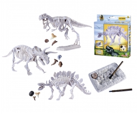 Dino Skeleton Excavation Set, 3ass.