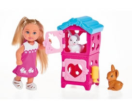 Evi Love Hondenoppas Dog Sitter Toy – Simba Figure With Carrier And Puppies, Interactive Play Set For Kids - View #10