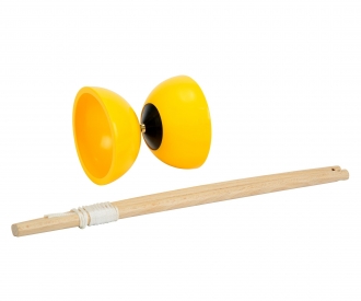 Diabolo Plastic with Wooden Bars, 3-ass.