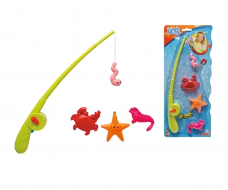 Simba 107796091 Magnetic Fishing Game, Fishing Rod with Automatic Function,  Rod 36 cm, 3 Sea Animals, Bath Toy, Toddler Toy : : Toys & Games