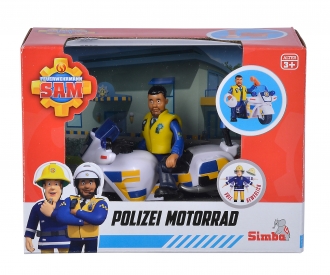 Sam Polizei Motorrad mit Figur