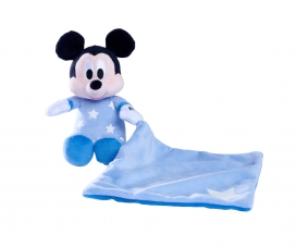 Peluche Mickey doudou couverture bleue Disney Baby, Nicotoy, Simba Toys  (Dickie)