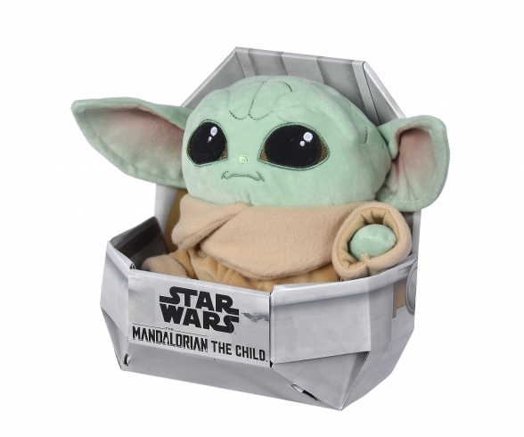 Star Wars Baby Yoda Plüschtier, 25 cm: : Spielzeug
