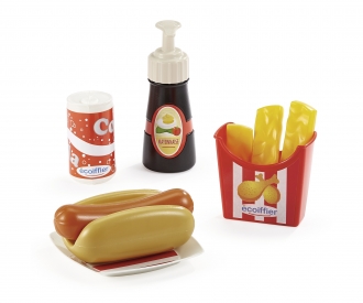 Ecoiffier Spielgeschirr Box Hot Dog Set
