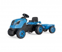 Smoby Farmer XL Blue tractor + trailer