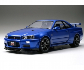 Building A Carbon Skyline GT-R R34 1/24 Scale Model Car, Part 1/2. Tamiya  Plastic model kit. 