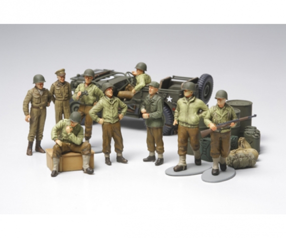 1:48 WWII US Willys Jeep m.Fig.-Set (9)
