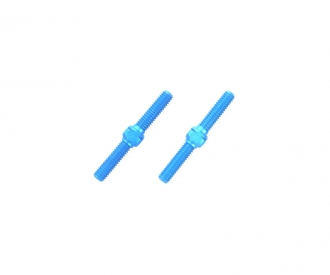 Alum. Turnbuckle Shaft 3x23mm  (2) blue