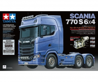 1:14 RC Scania 770S 6x4 Silver pre-pain.