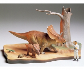 1:35 Chasmosaurus Diorama Set