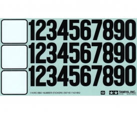 Sticker Car Numbers BBX BB-01 58719
