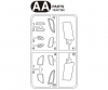 AA Parts Clear Headlight S770 56368