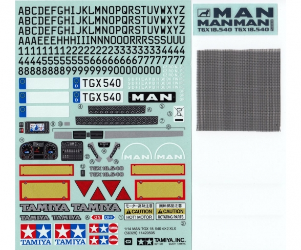 Sticker Bag MAN TGX 18.540 56329
