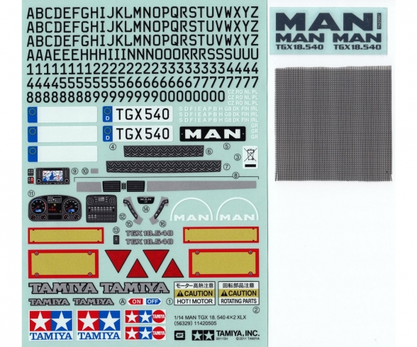 Sticker MAN TGX 18.540 Ver.II